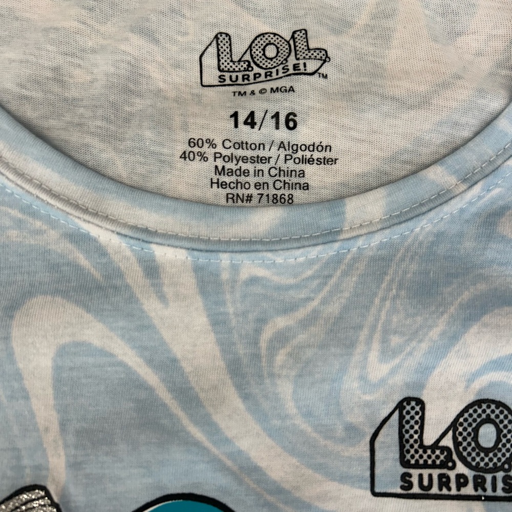 Girls Size 14-16 new LOL shirt